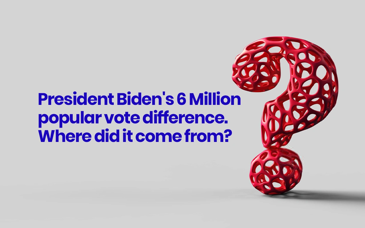 Analysis: President Biden's 6 Million popular vote difference. Where did it come from?