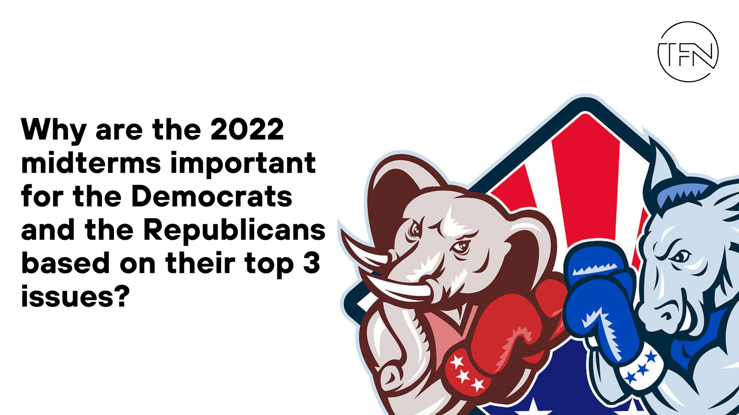 Why are the 2022 midterms important for the Democrats and the Republicans based on their top 3 issues?