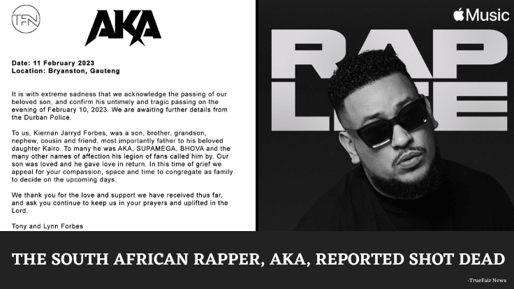 TRAGIC- AKA, The South African Rapper Reported Shot Dead