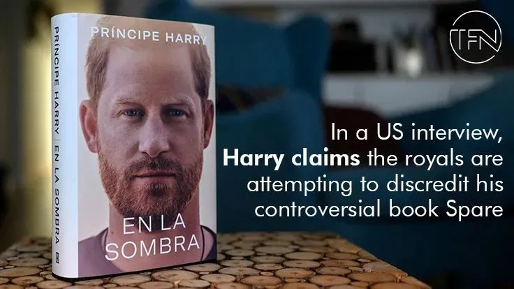 In a US interview, Harry claims the royals are attempting to discredit his controversial book Spare